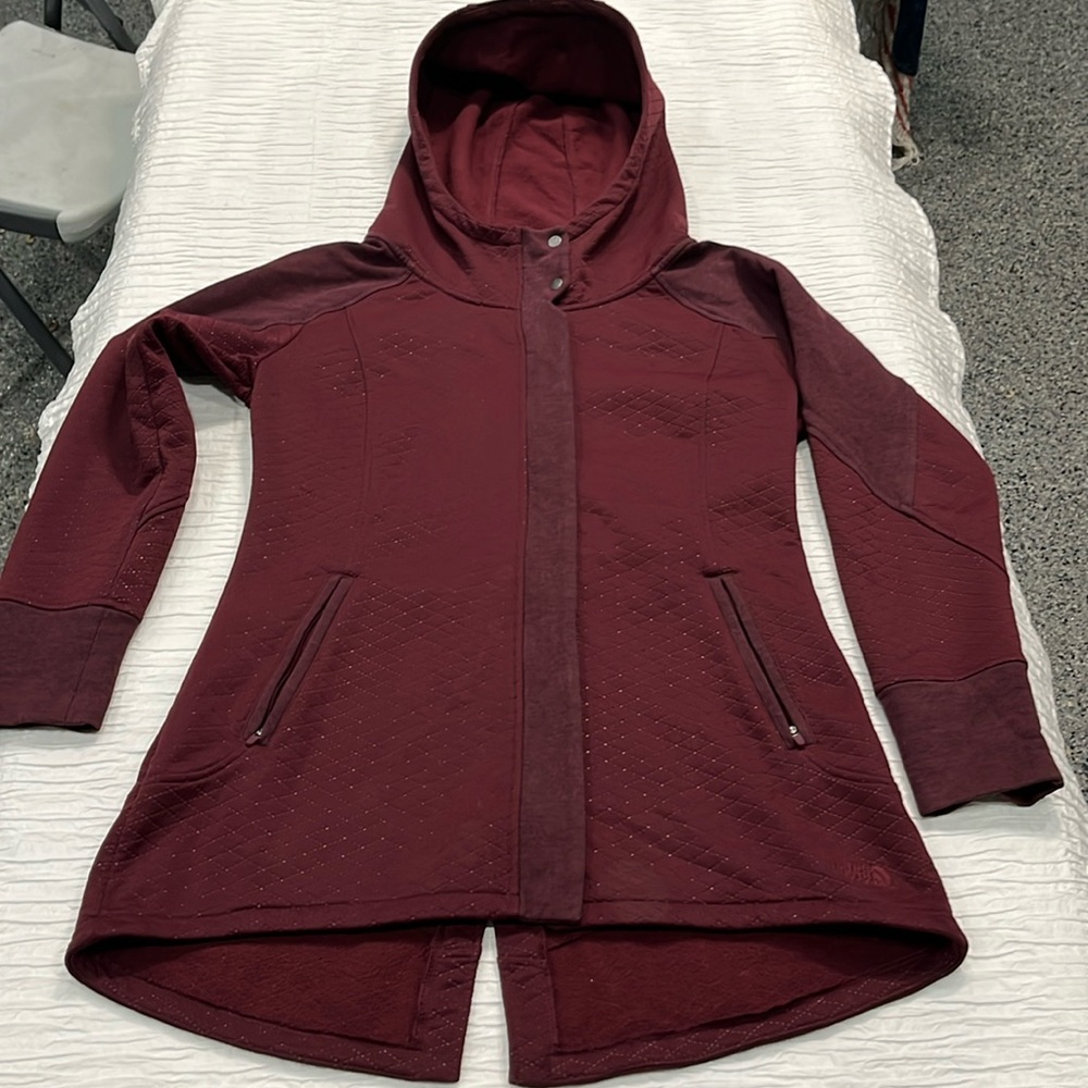 North Face The North Face‎ jacket women’s burgundy purple quilted long medium